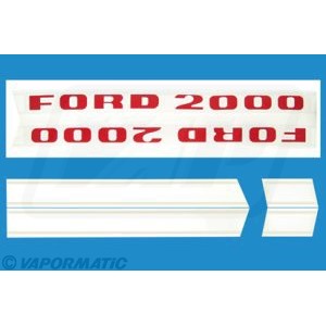 emblemset2000late Zestaw naklejek Ford  2000 